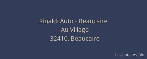 Rinaldi Auto - Beaucaire
