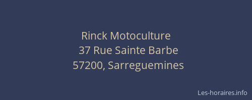 Rinck Motoculture