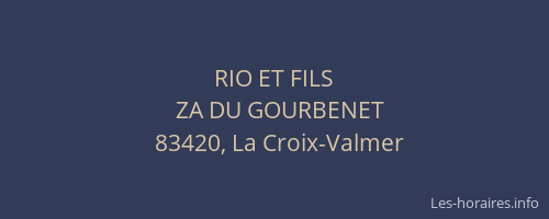 RIO ET FILS