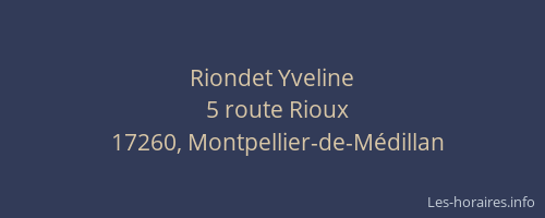 Riondet Yveline