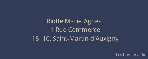 Riotte Marie-Agn&egrave;s