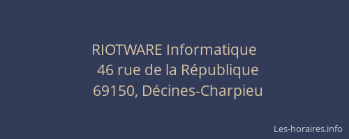 RIOTWARE Informatique