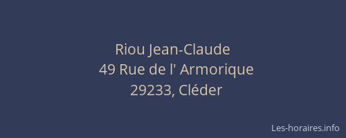 Riou Jean-Claude