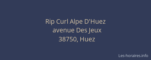Rip Curl Alpe D'Huez