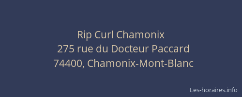 Rip Curl Chamonix