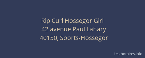 Rip Curl Hossegor Girl