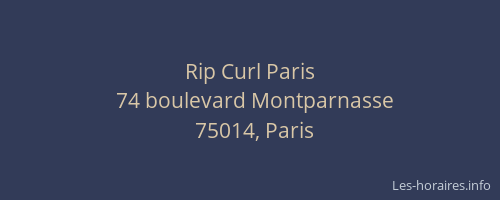 Rip Curl Paris