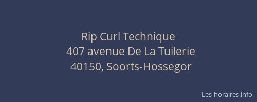 Rip Curl Technique