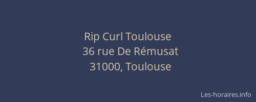 Rip Curl Toulouse
