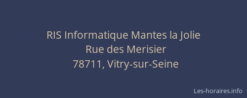 RIS Informatique Mantes la Jolie