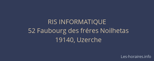 RIS INFORMATIQUE
