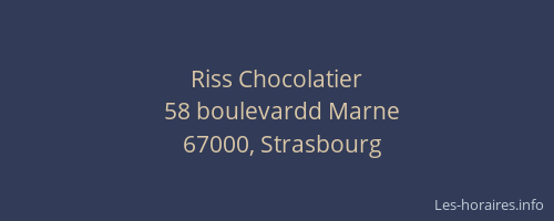 Riss Chocolatier