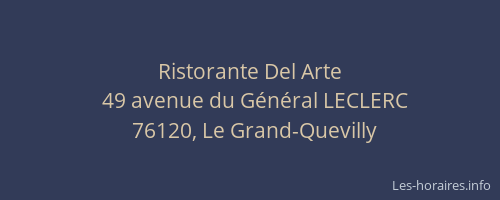 Ristorante Del Arte