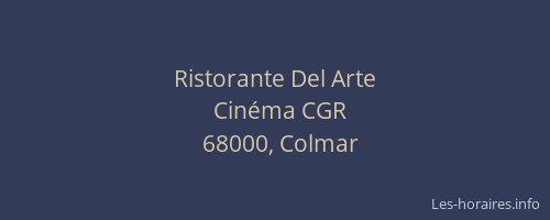 Ristorante Del Arte