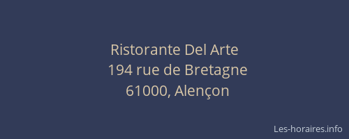 Ristorante Del Arte