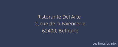 Ristorante Del Arte