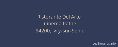 Ristorante Del Arte