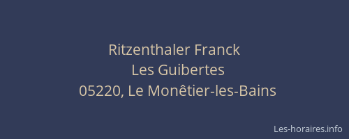 Ritzenthaler Franck