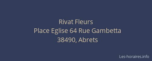 Rivat Fleurs