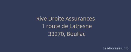 Rive Droite Assurances