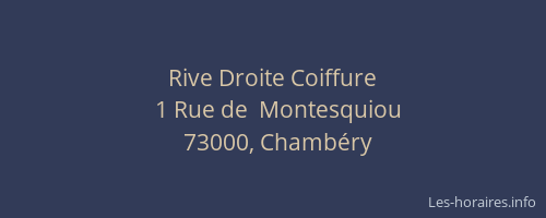 Rive Droite Coiffure