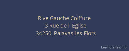 Rive Gauche Coiffure