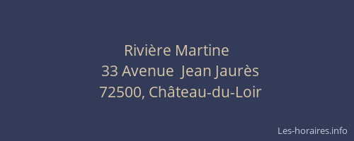 Rivi&egrave;re Martine