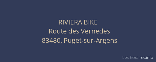 RIVIERA BIKE