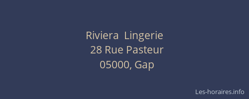 Riviera  Lingerie
