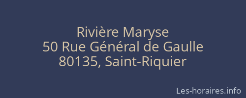 Rivière Maryse