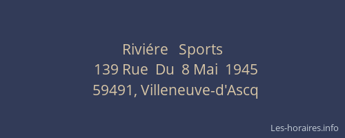 Riviére   Sports