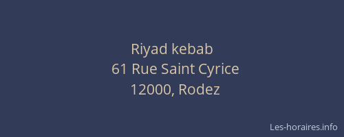 Riyad kebab