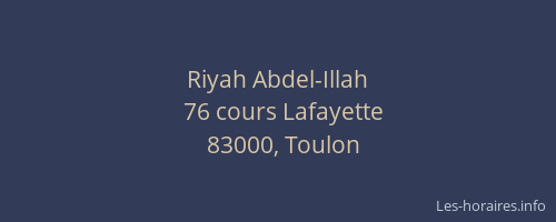 Riyah Abdel-Illah