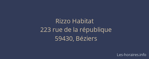 Rizzo Habitat