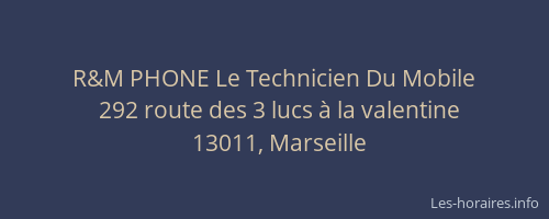 R&M PHONE Le Technicien Du Mobile