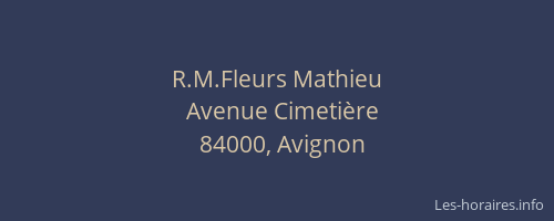 R.M.Fleurs Mathieu