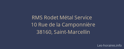 RMS Rodet M&eacute;tal Service