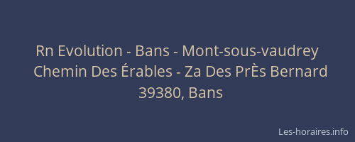 Rn Evolution - Bans - Mont-sous-vaudrey