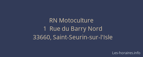 RN Motoculture
