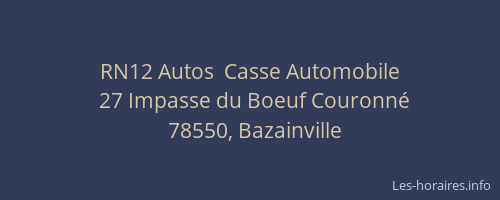 RN12 Autos  Casse Automobile