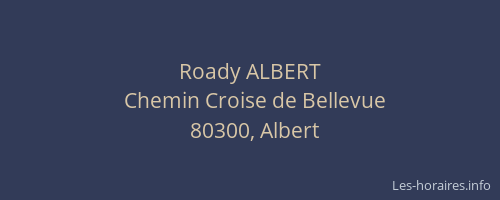 Roady ALBERT