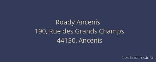 Roady Ancenis