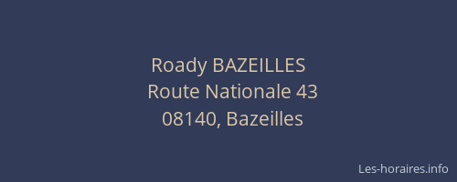 Roady BAZEILLES