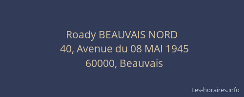 Roady BEAUVAIS NORD