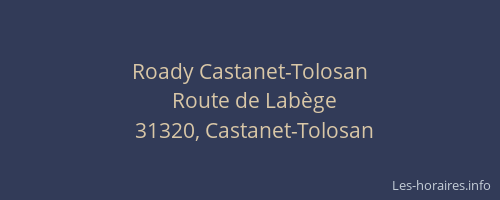 Roady Castanet-Tolosan
