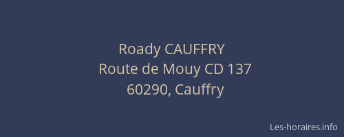 Roady CAUFFRY