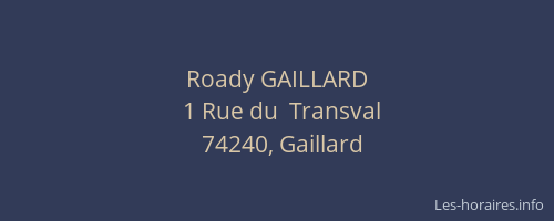 Roady GAILLARD