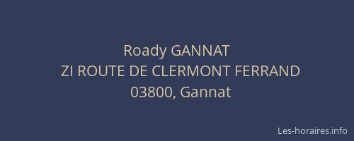 Roady GANNAT