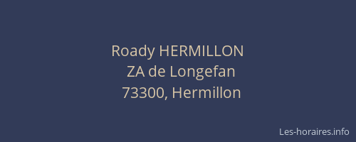 Roady HERMILLON