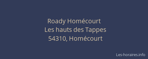 Roady Homécourt